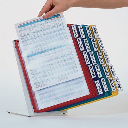 Supporto da tavolo durevole ( 9000492496 ) lamiera d'acciaio grigio chiaro, RAL 7035 con telaio profilato