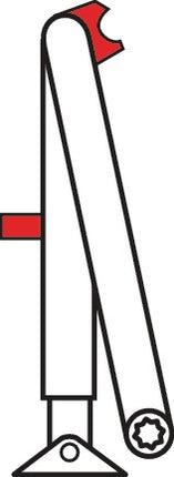 Braccio di chiusura Dormakaba ( 3000255078 ) tirante di chiusura argento