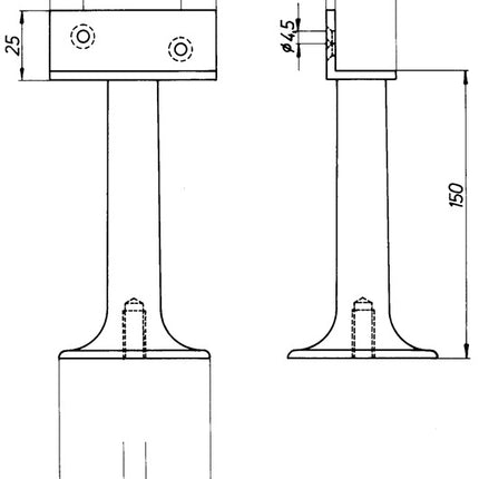 Supporto divisorio DENI ( 3000259233 ) larghezza 60 mm altezza 150 mm