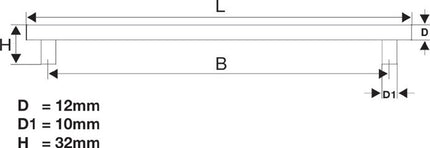 Maniglia per mobili BMB ( 3000200059 ) acciaio inox opaco