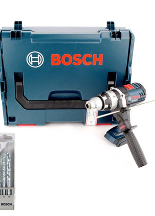 Bosch GSB 18 VE-2-Li 18V Li-Ion Professional Akku Schlagbohrschrauber Solo in L-Boxx + Bosch 5 tlg. Steinbohrer Set Impact 4 - 10 mm - Toolbrothers