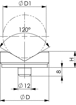 AMF Support à visser n° 6441 ( 4000833137 ) Ø d'emboîtement 12 mm Ø extérieur 65 mm