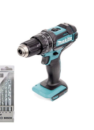 Makita DHP 482 Z Akku Schlagbohrschrauber Solo 18 V 62Nm - ohne Akku und Ladegerät + Bosch Steinbohrer Impact 5 tlg. - Toolbrothers