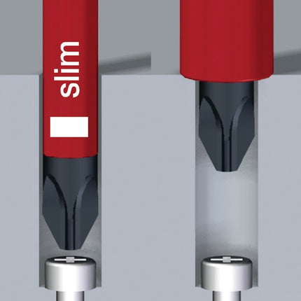 Lama intercambiabile Wiha SlimBit elettrica ( 4000793015 ) fessura 2,5 x 75 mm