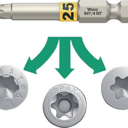 Wera Bit 867 TORX® HF ( 8002899426 ) 1/4 ″ TX 40 Länge 50 mm
