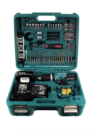 Makita DHP 453 SMTK Akku Schlagbohrschrauber 18 V 42Nm + 1x Akku 4,0Ah + Ladegerät + Koffer mit 101tlg. Zubehörset - Toolbrothers