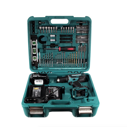 Makita DDF 482 SMTK Akku Bohrschrauber 18 V 62Nm + 1x Akku 4,0Ah + Ladegerät + Koffer mit 101tlg. Zubehörset - Toolbrothers