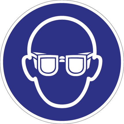 Segno obbligatorio ASR A1.3/DIN EN ISO 7010 ( 9000477500 ) Usare protezioni per gli occhi