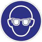 Segno obbligatorio ASR A1.3/DIN EN ISO 7010 ( 9000477501 ) Usare protezioni per gli occhi