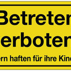 Cartello ( 3000277215 ) Divieto di accesso in plastica