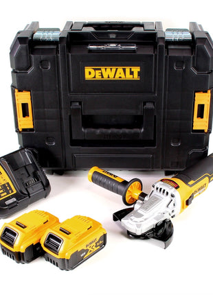 DeWalt DCG 405 FP2 Akku Winkelschleifer 18V 125mm Brushless + 2x Akku 5,0Ah + Ladegerät + TSTAK - Toolbrothers