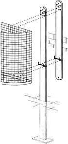 Befestigungsschiene ( 9194491023 ) für Abfallkörbe