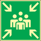 Cartello di salvataggio BGV A8 ( 3000277470 ) L148xL148 mm plastica