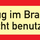 Brandschutzzeichen DIN 4066 ( 3000277596 ) L297xB105 mm Folie