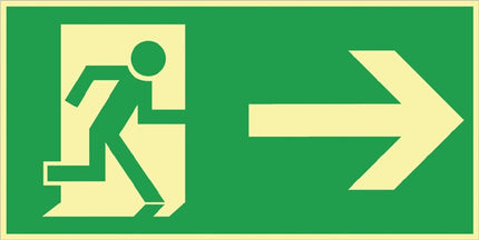 Cartello di salvataggio BGV A8 ( 3000277436 ) L297xL148 mm Foil