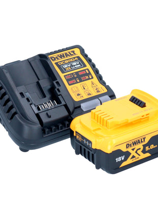 DeWalt DCM 849 P1 Akku Exzenter Poliermaschine 18 V 180 mm Brushless + 1x Akku 5,0 Ah + Ladegerät