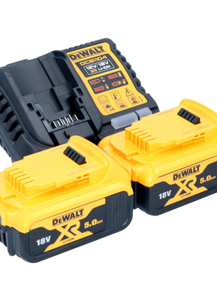 Pulidora excéntrica a batería DeWalt DCM 849 P2 18 V 180 mm sin escobillas + 2x baterías 5,0 Ah + cargador