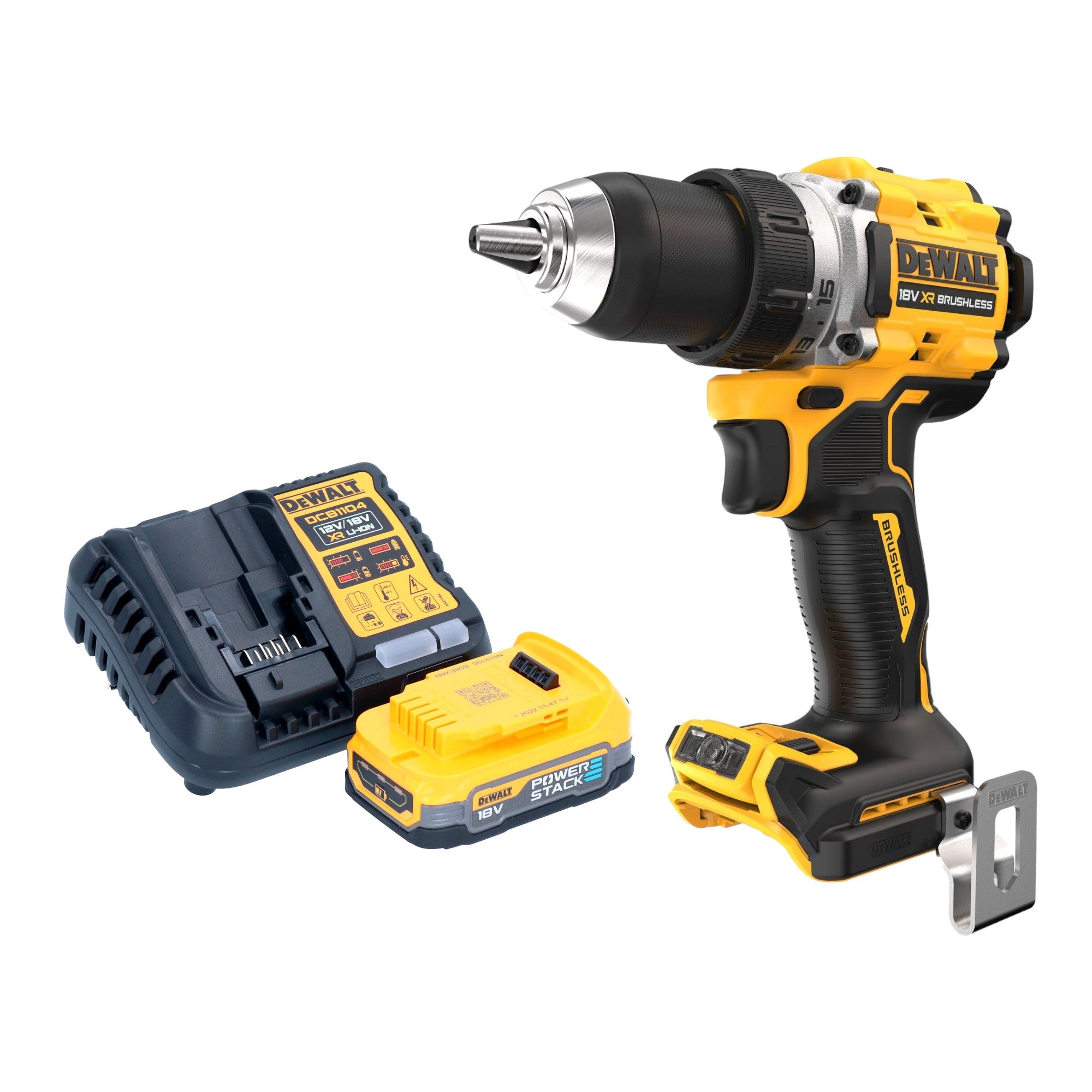 DeWalt DCD 800 E1 Akku Bohrschrauber 18 V 90 Nm Brushless 1x Powerstack Akku 1 7 Ah Ladegeraet 0 - toolbrothers