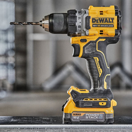 Trapano avvitatore a batteria DeWalt DCD 800 H1 18 V 90 Nm brushless + 1x batteria Powerstack 5,0 Ah + caricabatterie