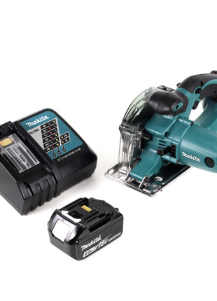 Makita DCS 552 RM1 18 V Akku Metall Handkreissäge 136 mm + 1x 4,0 Ah Akku und Ladegerät + Sägeblatt und Schutzbrille - Toolbrothers