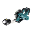 Makita DCS 552 T1 18 V Akku Metall Handkreissäge 136 mm + 1x 5,0 Ah Akku + Sägeblatt und Schutzbrille - ohne Lader - Toolbrothers