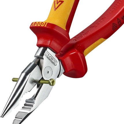 Pinza combinata ad ago Knipex ( 8002875246 ) lunghezza 185 mm cromata VDE