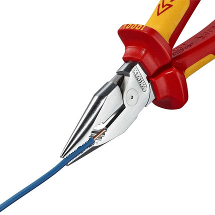 Pinza combinata ad ago Knipex ( 8002875246 ) lunghezza 185 mm cromata VDE