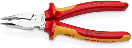 Pinza combinata ad ago Knipex ( 8002875246 ) lunghezza 185 mm cromata VDE