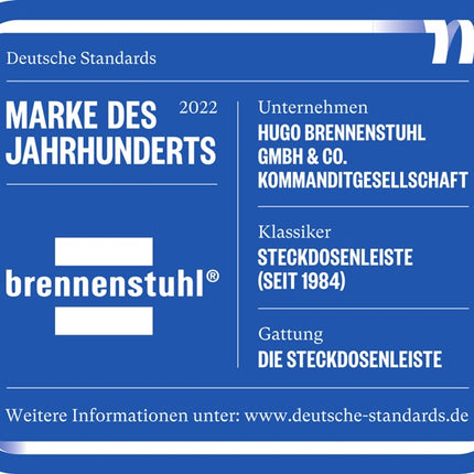 Presa di corrente Brennenstuhl Eco Line ( 4000873539 ) 16 A 250 V bianco 3 m H05VV-F 3 x 1,5 mm²