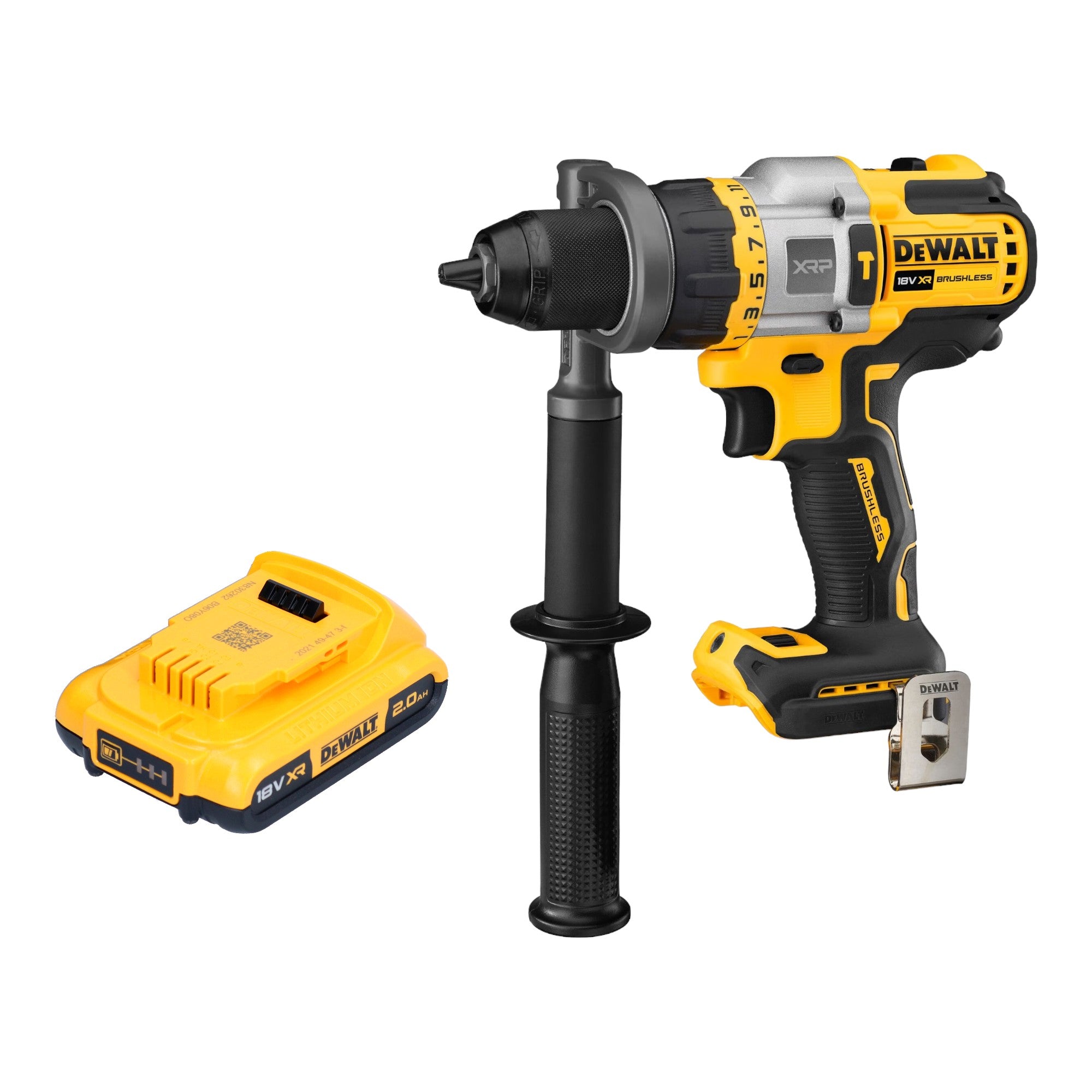 DeWalt DCD 999 N Akku Schlagbohrschrauber 18 V 95 Nm Brushless 1x Akku 2 0 Ah ohne Ladegeraet 0 - toolbrothers