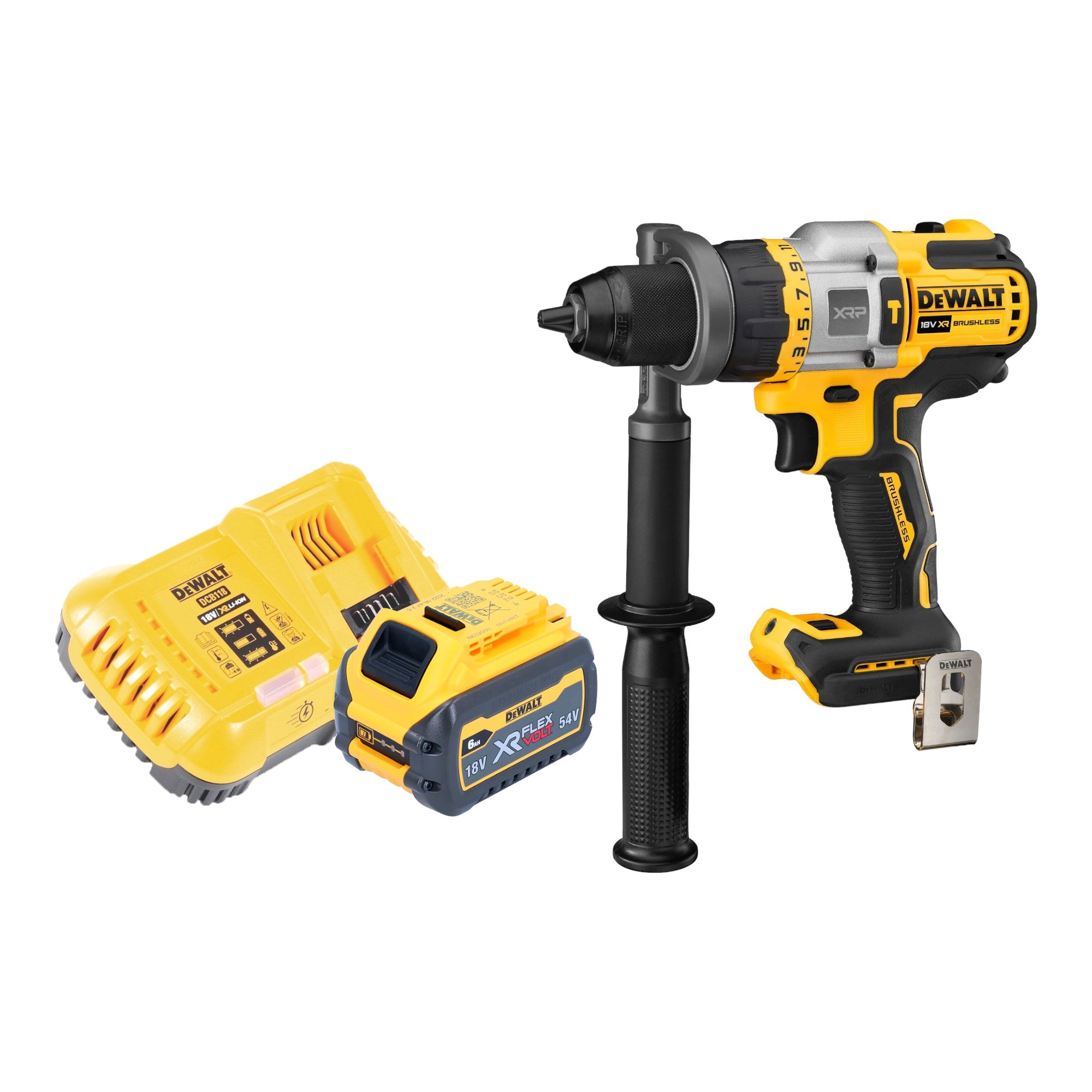 DeWalt DCD 999 T1 Akku Schlagbohrschrauber 18 V 95 Nm Brushless 1x Akku 6 0 Ah Ladegeraet 0 - toolbrothers