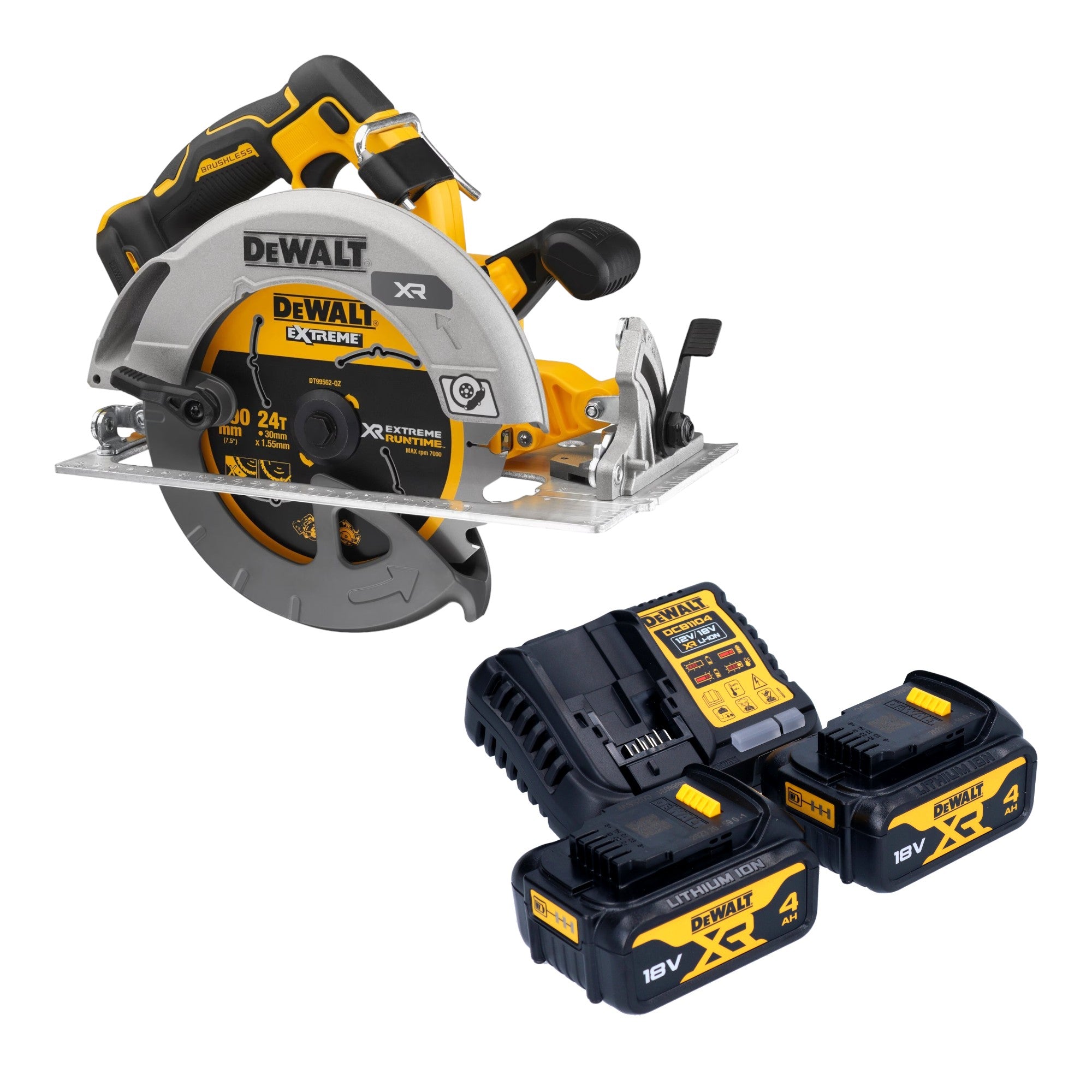 DeWalt DCS 573 M2 Akku Handkreissaege 18 V 190 x 30 mm Brushless 2x Akku 4 0 Ah Ladegeraet 0 - toolbrothers