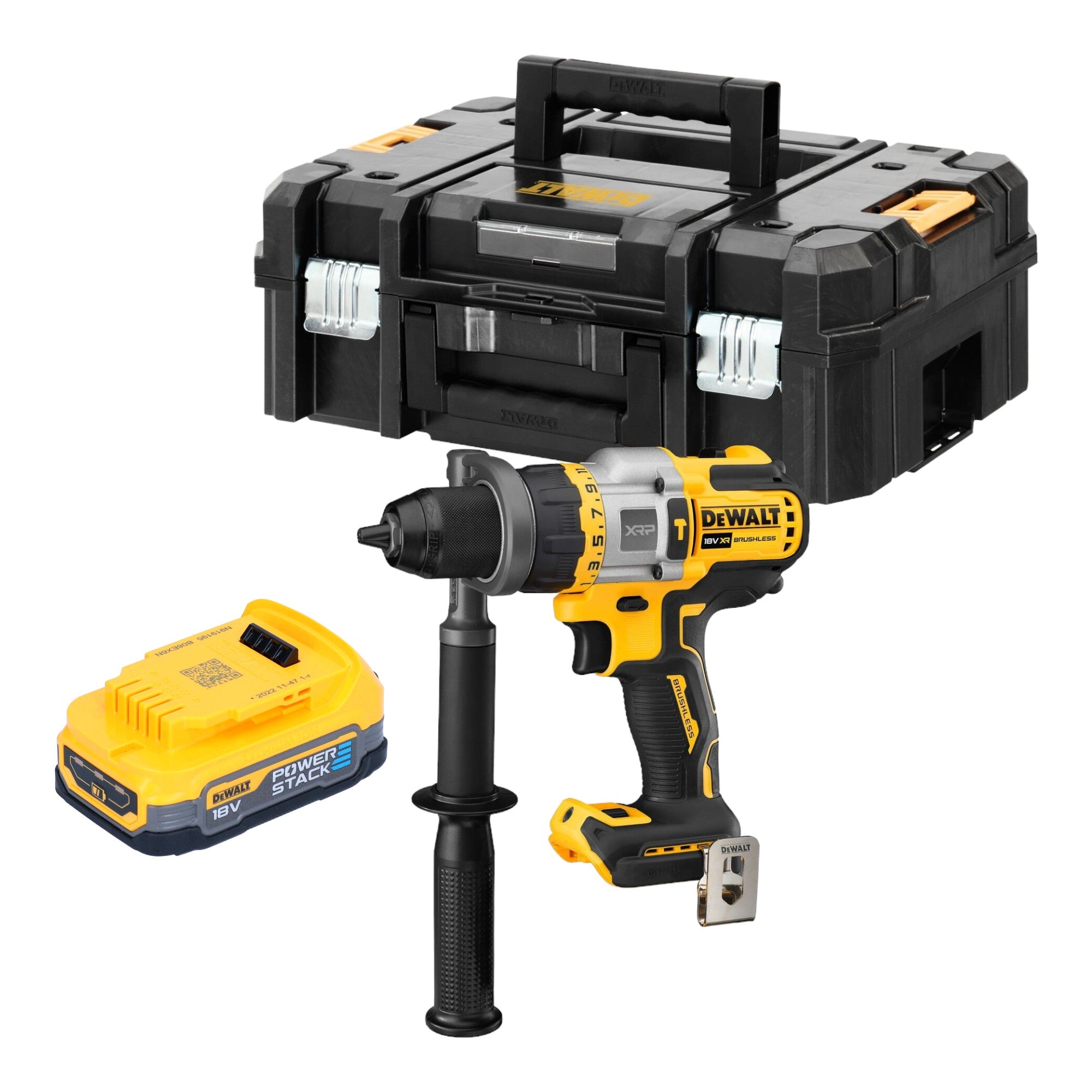DeWalt DCD 999 NT Akku Schlagbohrschrauber 18 V 95 Nm Brushless 1x Powerstack Akku 1 7 Ah TSTAK ohne Ladegeraet 0 - toolbrothers