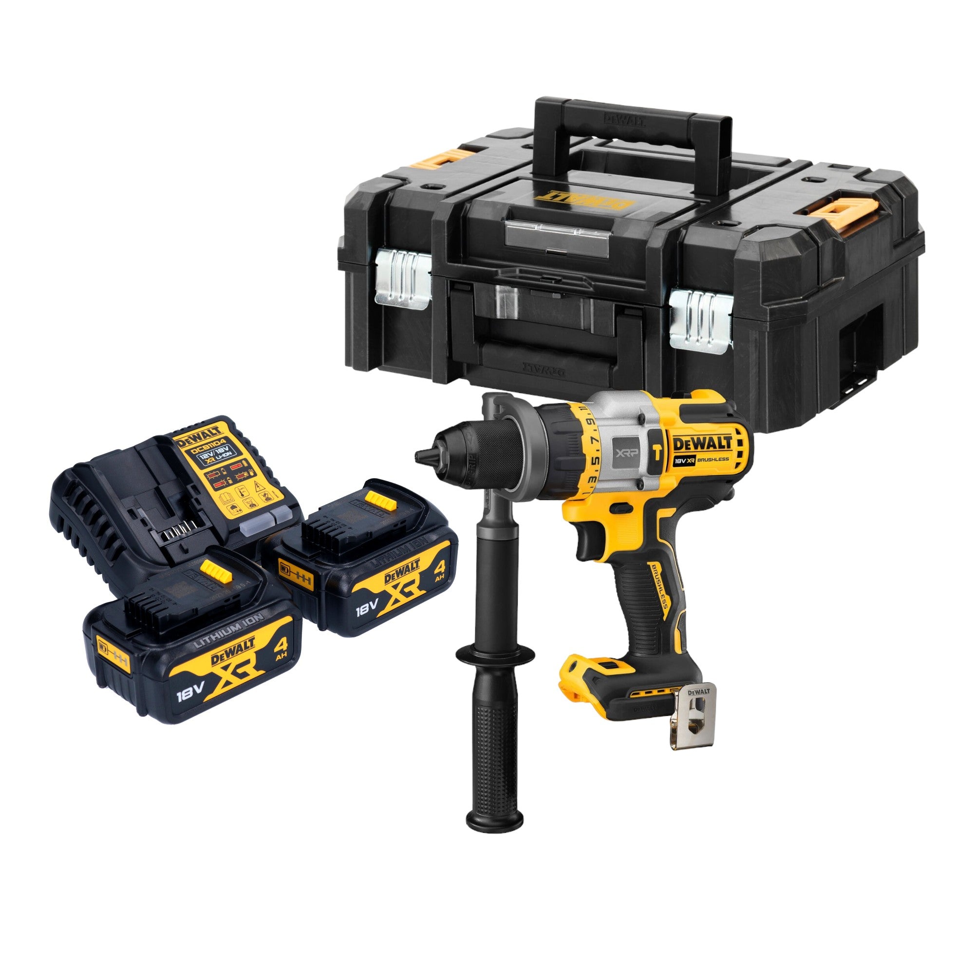 DeWalt DCD 999 M2T Akku Schlagbohrschrauber 18 V 95 Nm Brushless 2x Akku 4 0 Ah Ladegeraet TSTAK 0 - toolbrothers