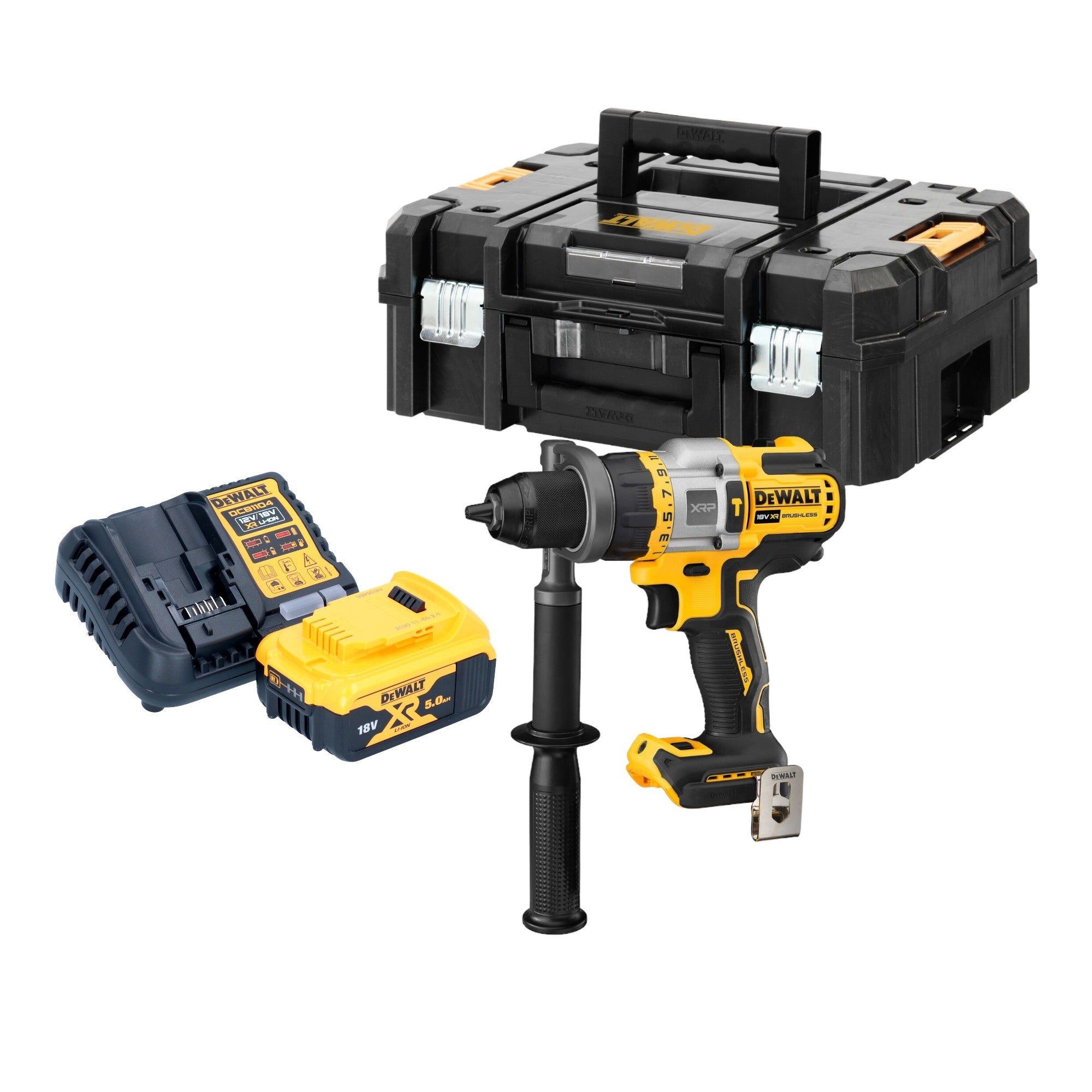 DeWalt DCD 999 P1T Akku Schlagbohrschrauber 18 V 95 Nm Brushless 1x Akku 5 0 Ah Ladegeraet TSTAK 0 - toolbrothers