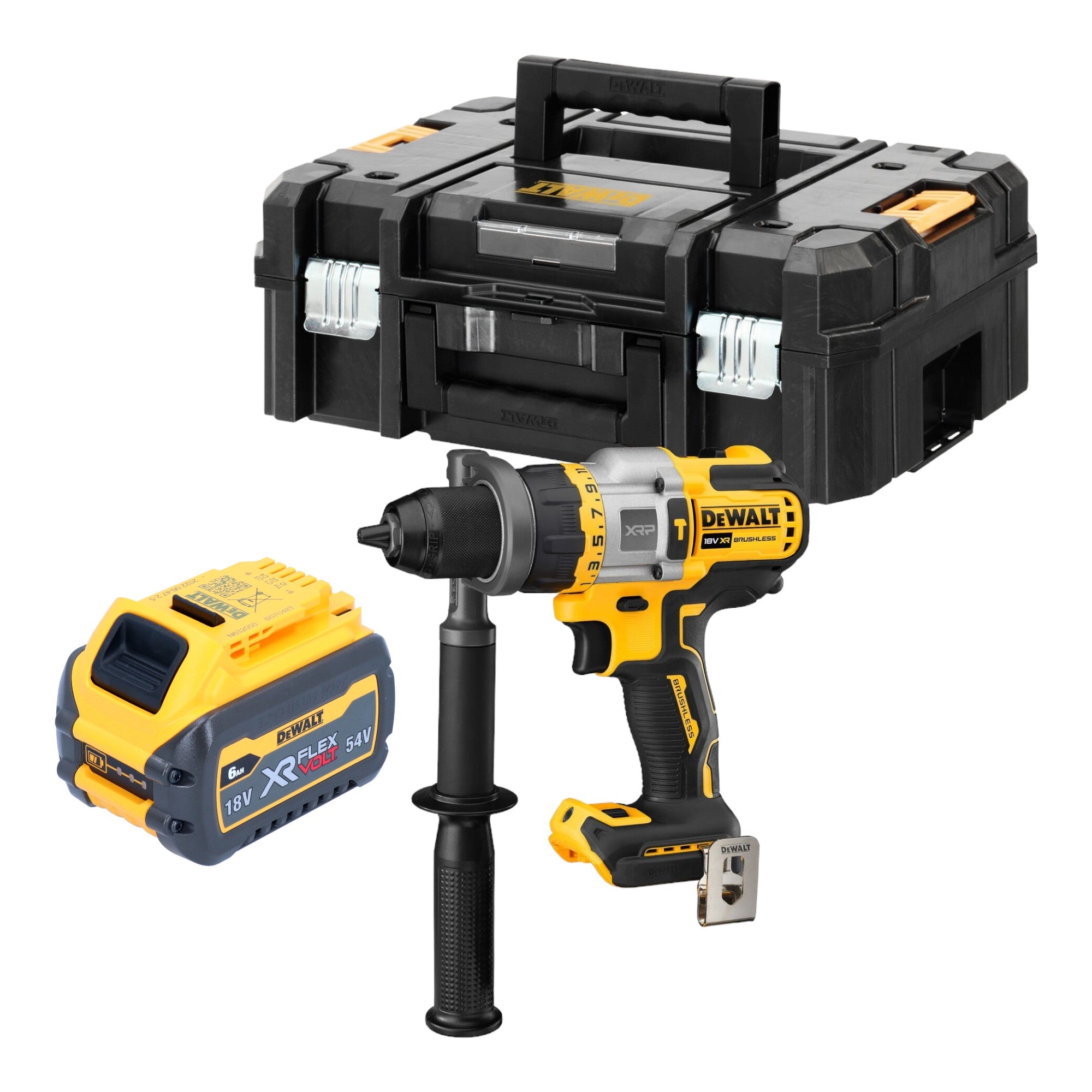 DeWalt DCD 999 NT Akku Schlagbohrschrauber 18 V 95 Nm Brushless 1x Akku 6 0 Ah TSTAK ohne Ladegeraet 0 - toolbrothers