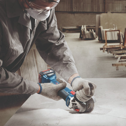 Bosch GWS 18V-10 Smerigliatrice angolare professionale a batteria 18 V 125 mm senza spazzole + 1x batteria ricaricabile 5,0 Ah - senza caricabatterie