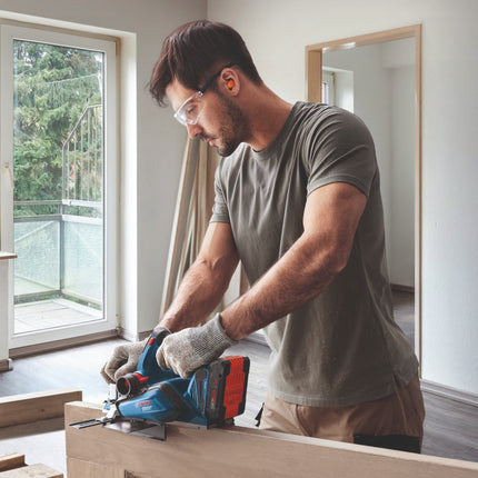 Bosch GHO 18V-26 Pialla professionale a batteria 18 V 2,6 mm senza spazzole + 1x batteria ricaricabile 5,0 Ah + caricabatterie + L-Boxx