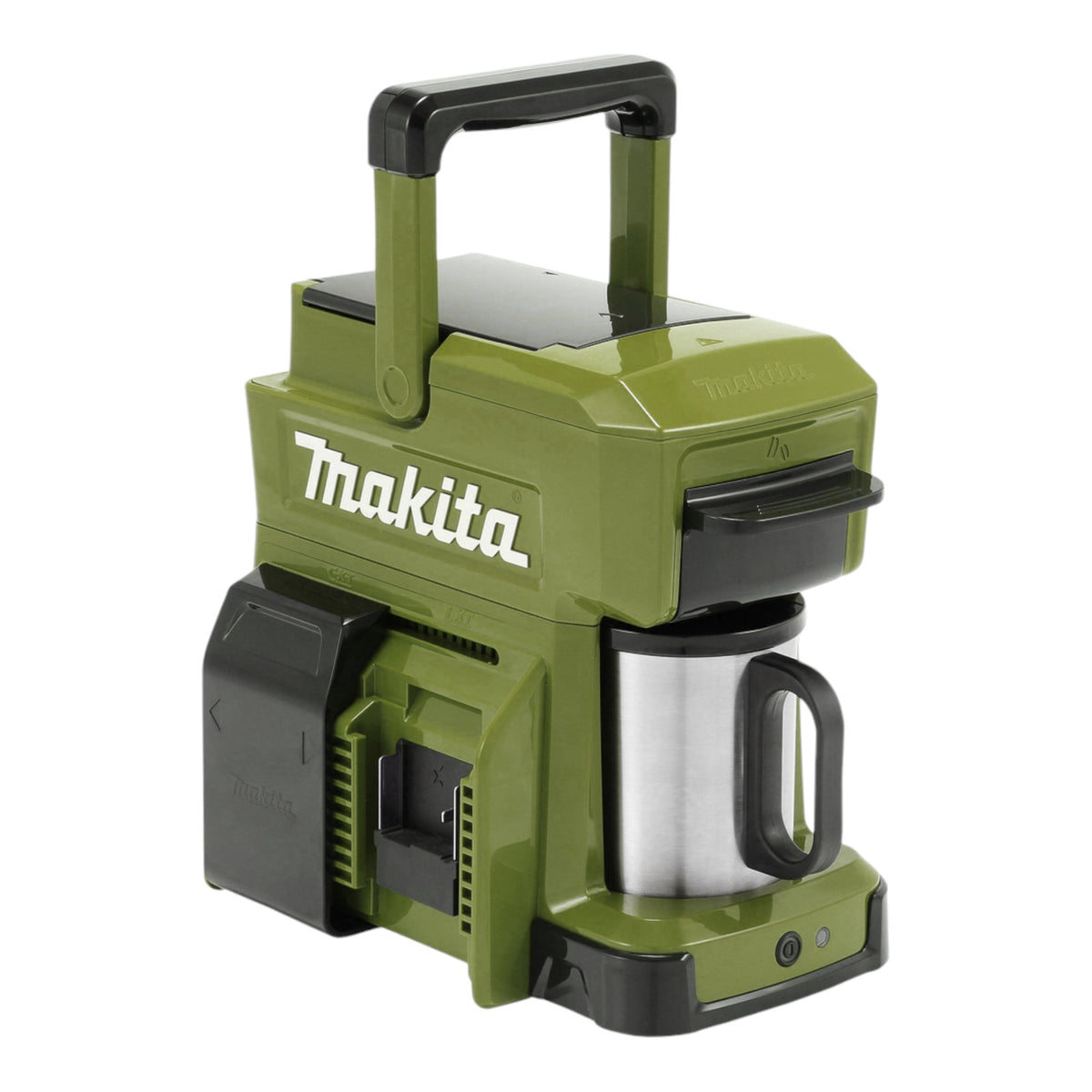 Makita DCM 501 ZO Caffettiera a batteria 12 V max / 18 V Olive - Outdoor Adventure Edition Solo - senza batteria, senza caricabatterie
