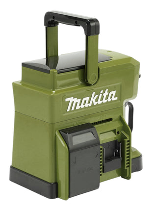 Cafetera a batería Makita DCM 501 SFO 12 V max / 18 V Olive - Outdoor Adventure Edition + 1x batería 3,0 Ah + cargador