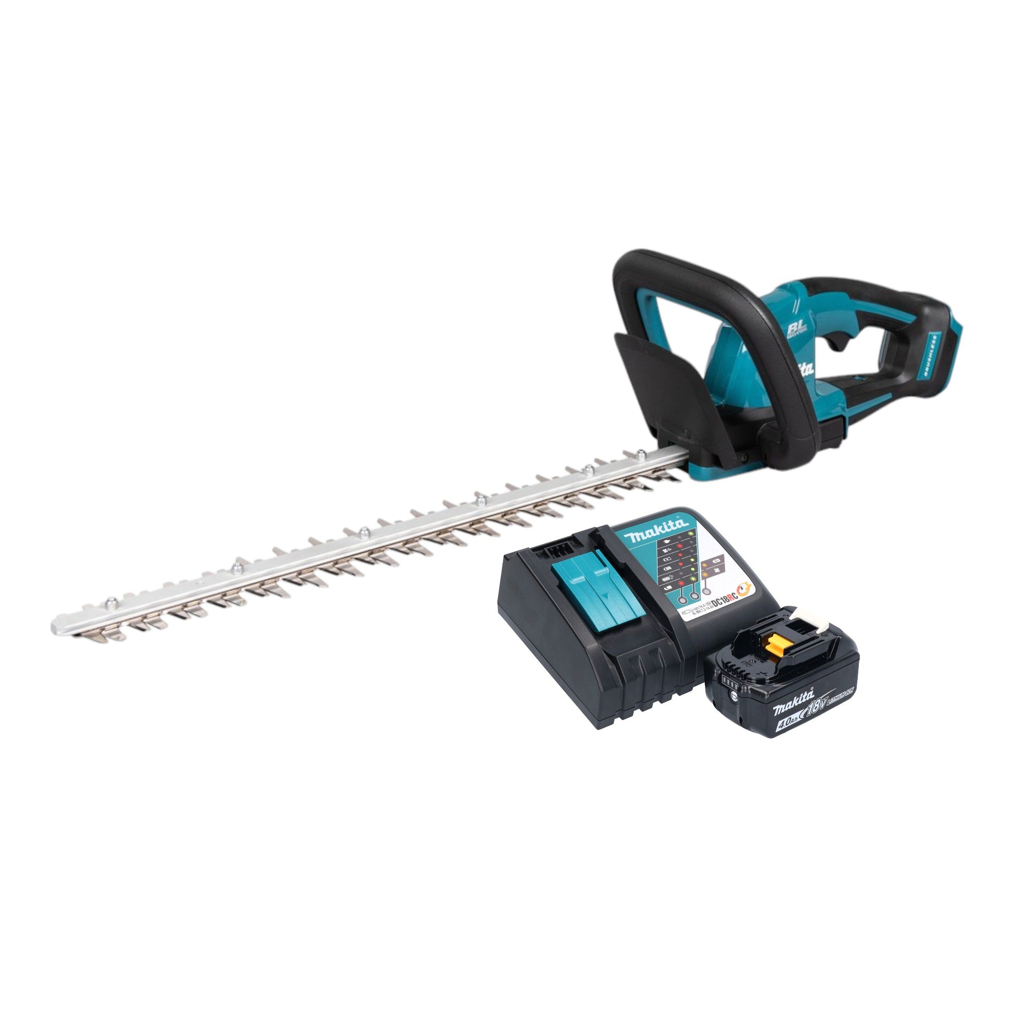 Makita DUH 506 RM Akku Heckenschere 18 V 50 cm Brushless 1x Akku 4 0 Ah Ladegeraet 0 - toolbrothers