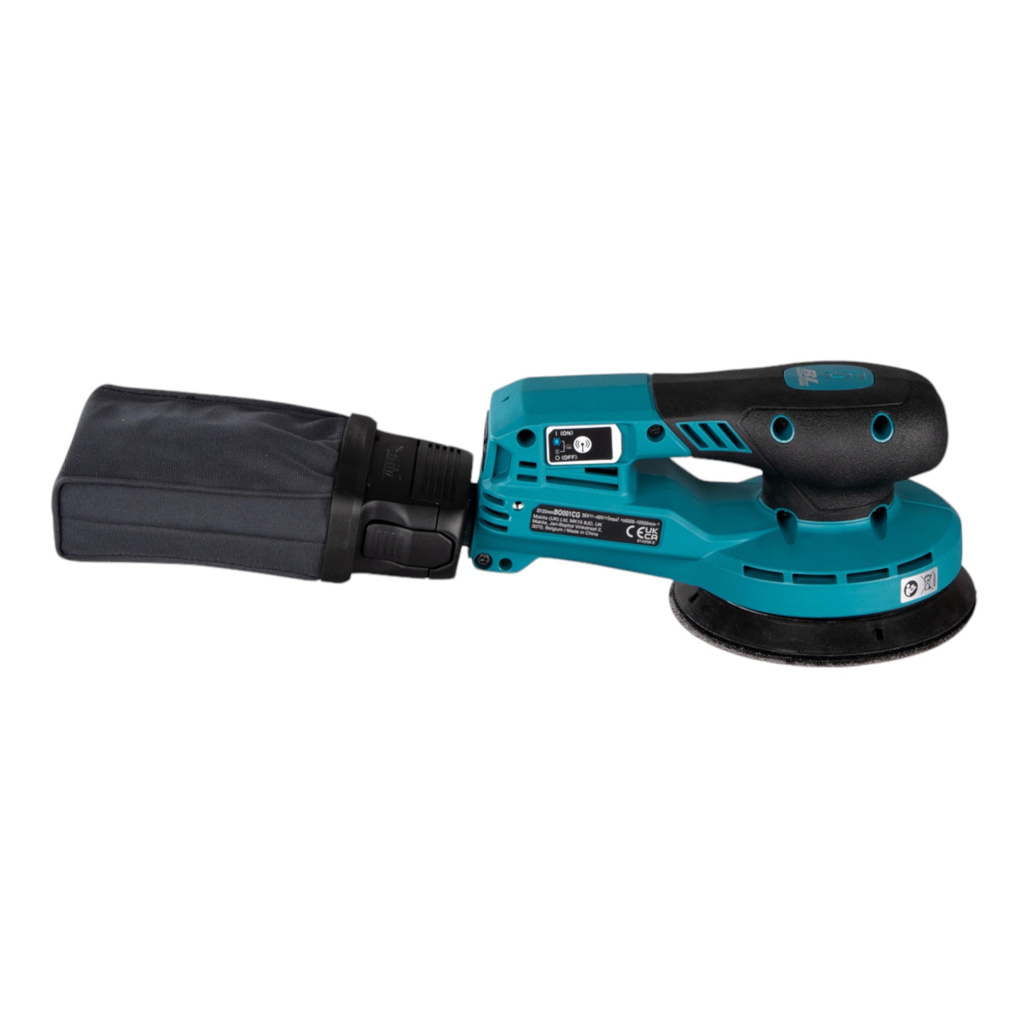Makita BO 001 CGD101 Akku Exzenterschleifer 40 V max 125 mm 5 0 mm Hub Brushless 1x Akku 2 5 Ah Ladegeraet 4 - toolbrothers