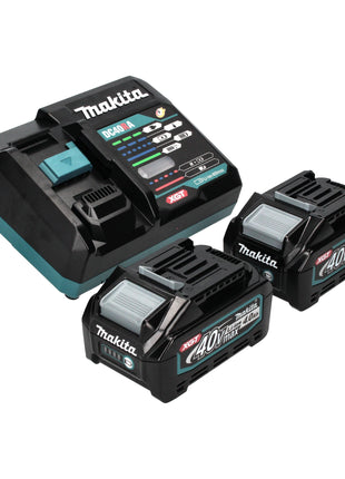 Makita BO 001 CGM201 Akku Exzenterschleifer 40 V max. 125 mm 5,0 mm Hub Brushless + 2x Akku 4,0 Ah + Ladegerät