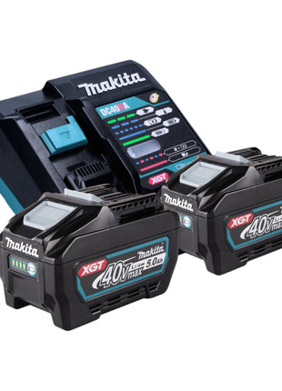 Makita BO 001 CGT201 Ponceuse excentrique sans fil 40 V max. 125 mm 5,0 mm course Brushless + 2x batterie 5,0 Ah + chargeur