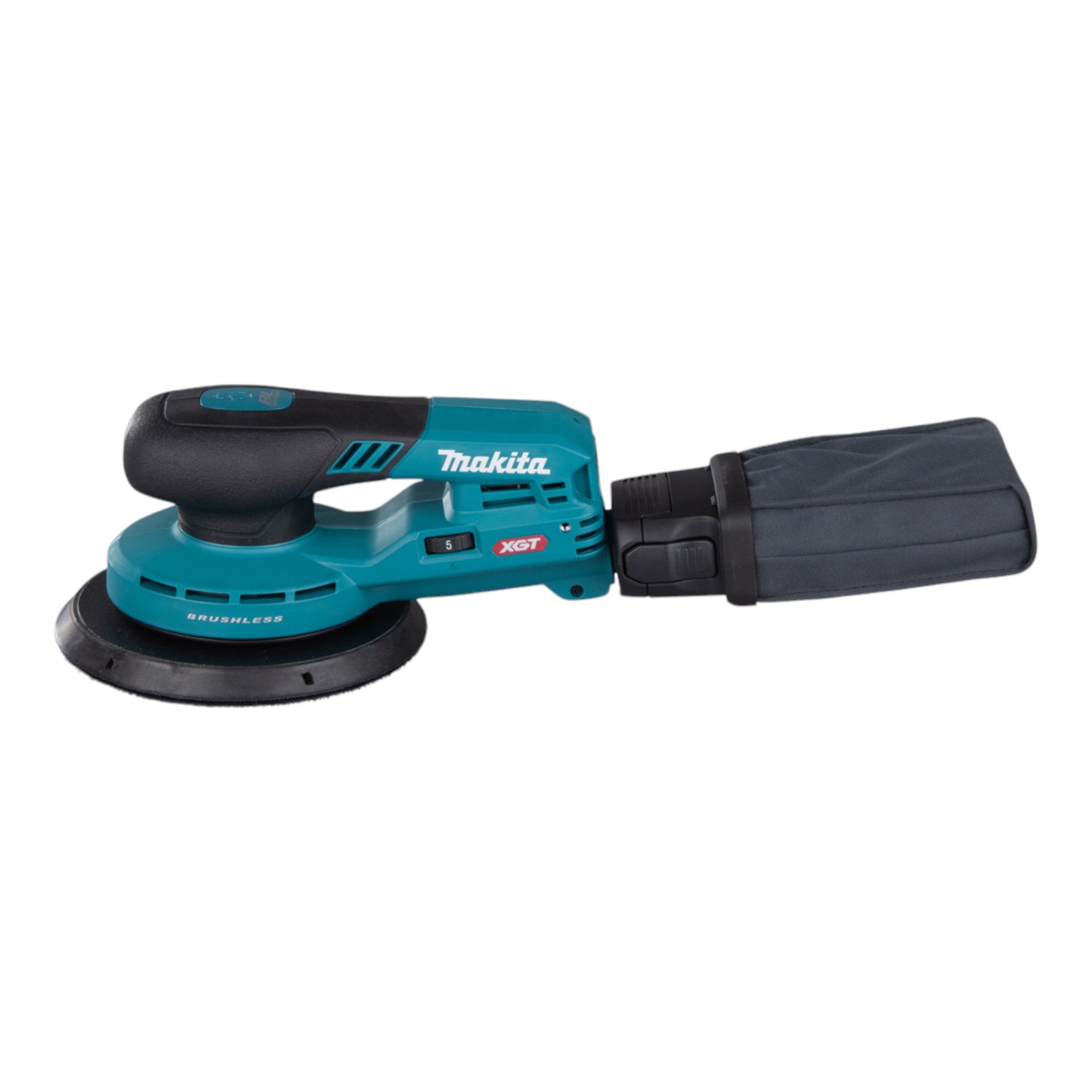 Makita BO 002 CGM101 Akku Exzenterschleifer 40 V max 150 mm 5 0 mm Hub Brushless 1x Akku 4 0 Ah Ladegeraet Makpac 1 - toolbrothers
