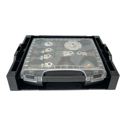 Fein Multimaster AMM 500 Plus AS utensile multifunzione a batteria 18 V Starlock Plus Black Edition + 1x batteria 4,0 Ah + caricatore + 33 accessori + L-Boxx