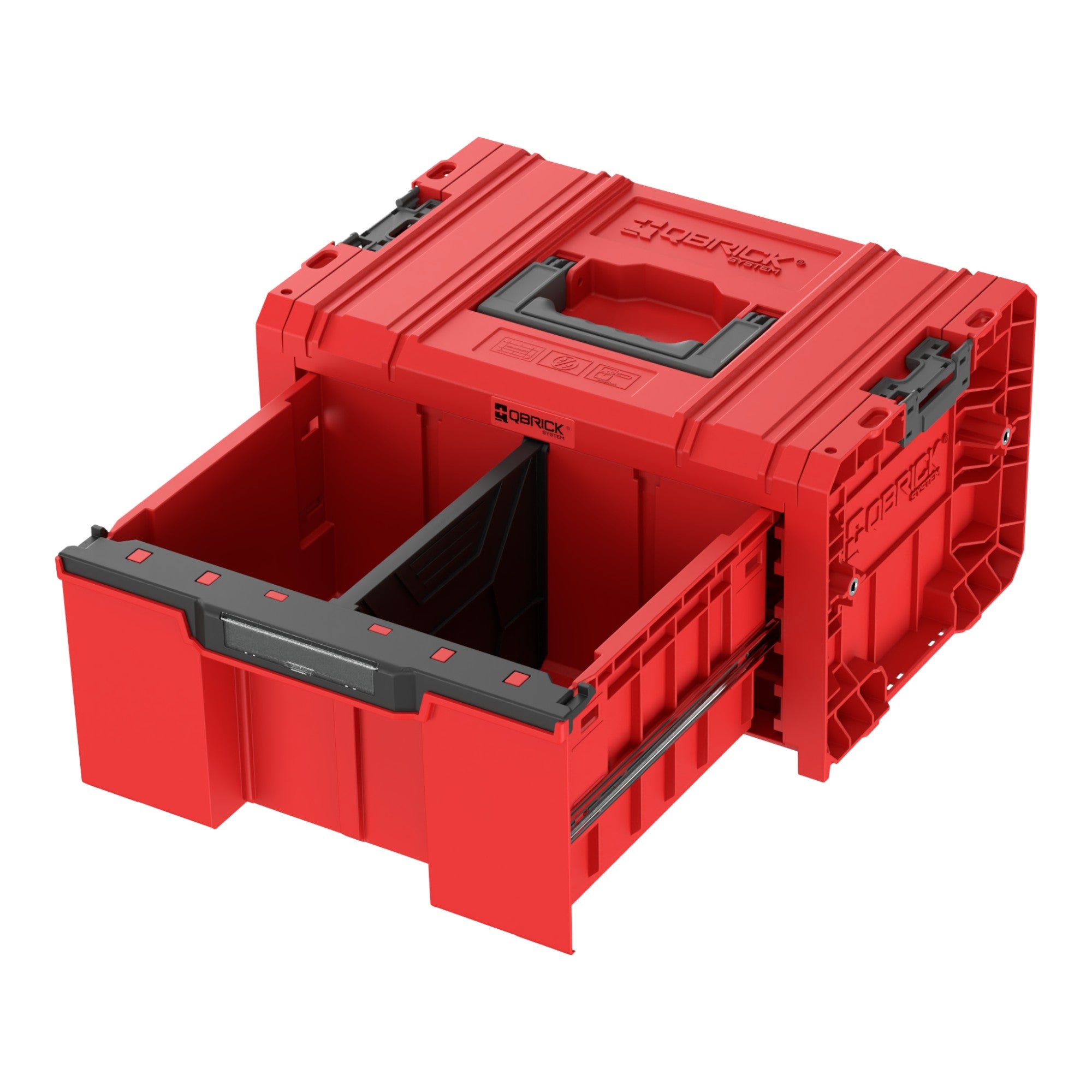 Qbrick System PRO Drawer 1 Toolbox 2 0 Basic RED Ultra HD Custom Werkzeugkasten 450 x 310 x 244 mm 12 l 1 - toolbrothers