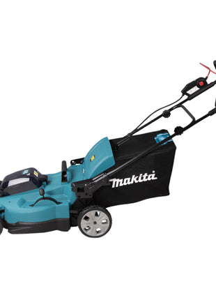 Makita DLM 538 CF2 Tondeuse à gazon sans fil 36 V ( 2x 18 V ) 530 mm + 2x batteries 3,0 Ah + chargeur