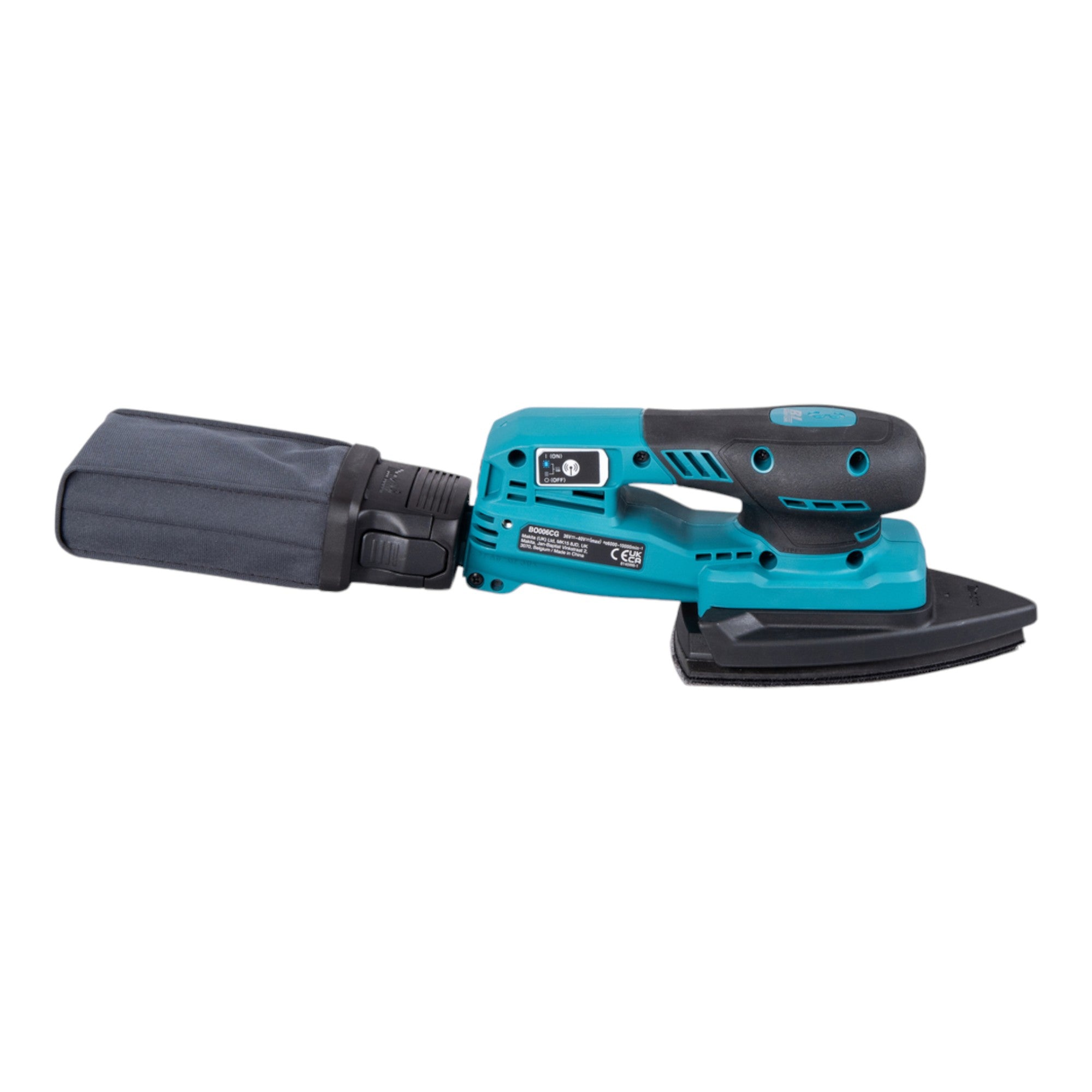 Makita BO 006 CGD101 Akku Deltaschleifer 40 V max 100 x 150 mm 3 0 mm Hub Brushless 1x Akku 2 5 Ah Ladegeraet 4 - toolbrothers