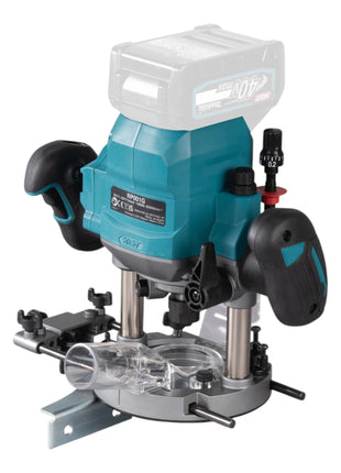 Enrutador de batería Makita RP 001 GT101 40 V máx. 12 mm sin escobillas + 1x batería 5,0 Ah + cargador